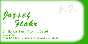 jozsef flohr business card